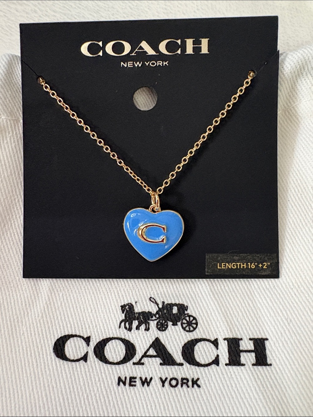 Coach Heart Necklace - Picture 2 of 8
